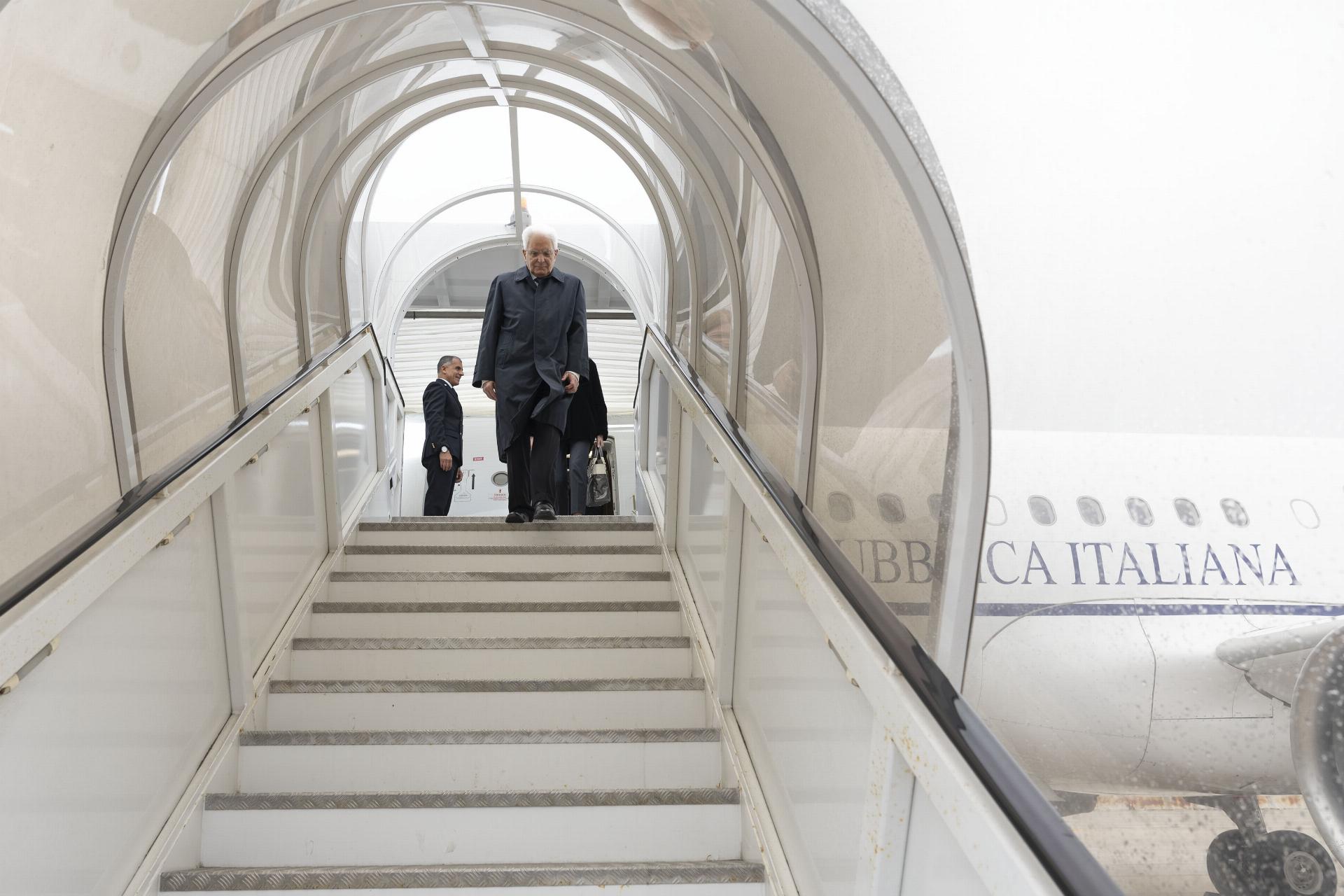mattarella aereo
