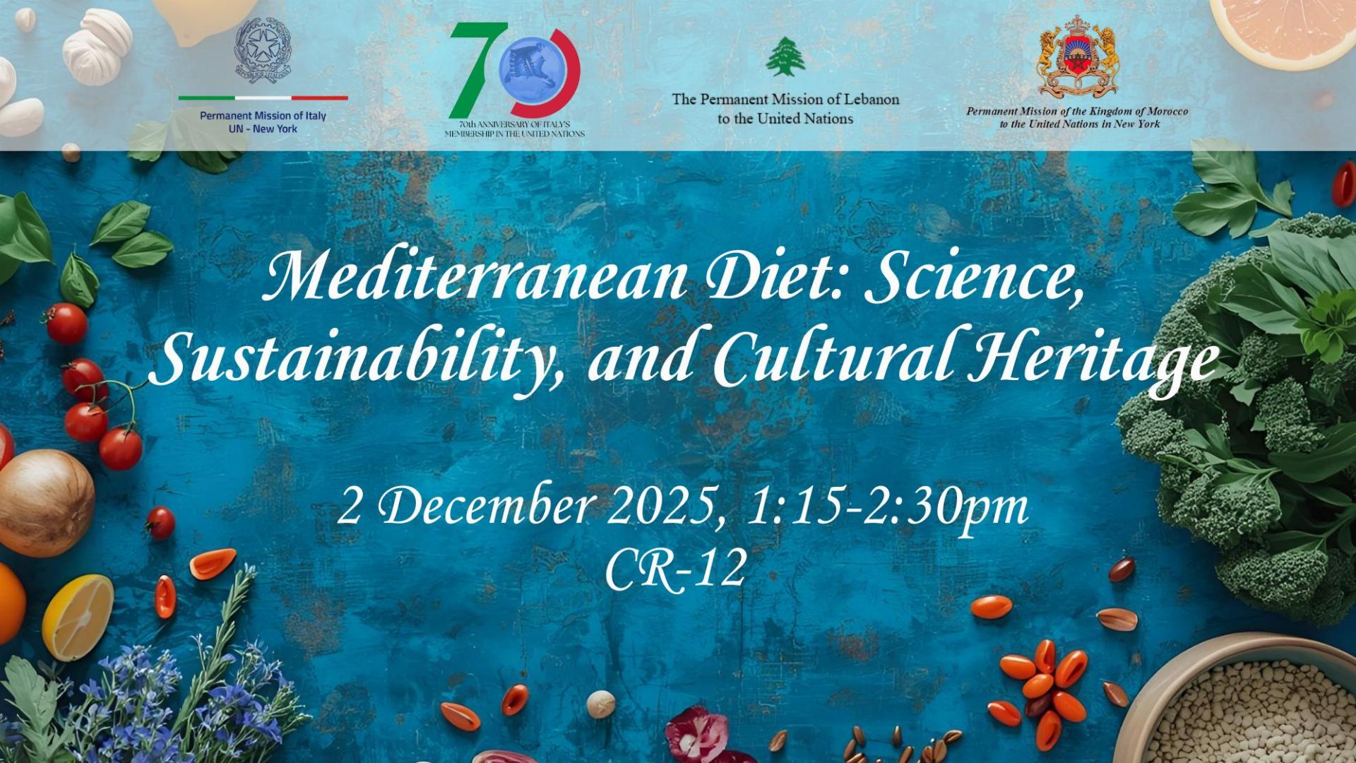 Mediterranean Diet (16 x 9 in)