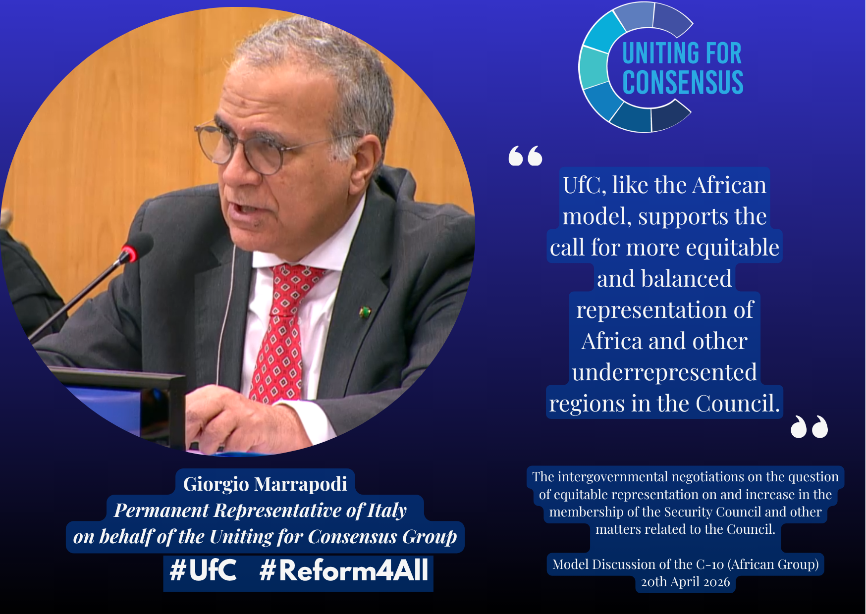 Giorgio Marrapodi Permanent Representative of Italy to the United Nations