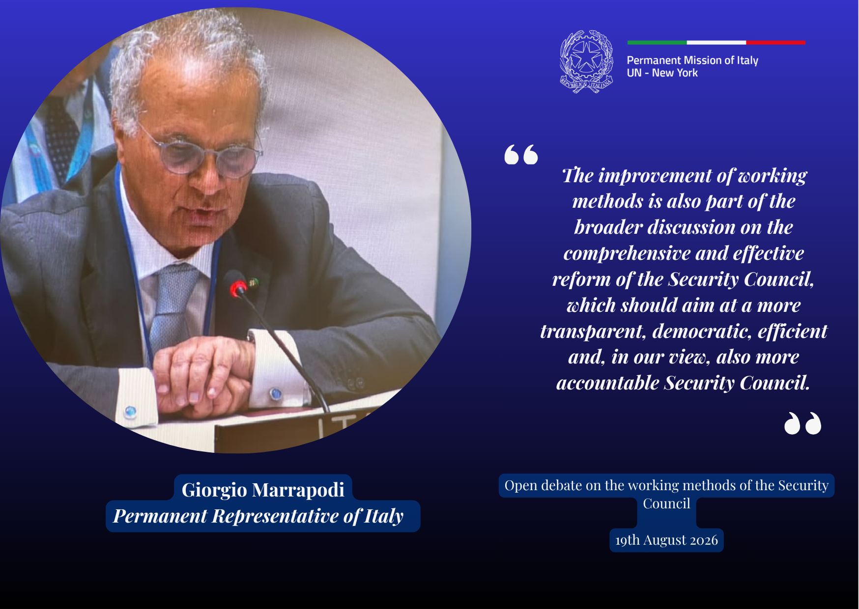 Giorgio Marrapodi Permanent Representative of Italy to the United Nations(7)