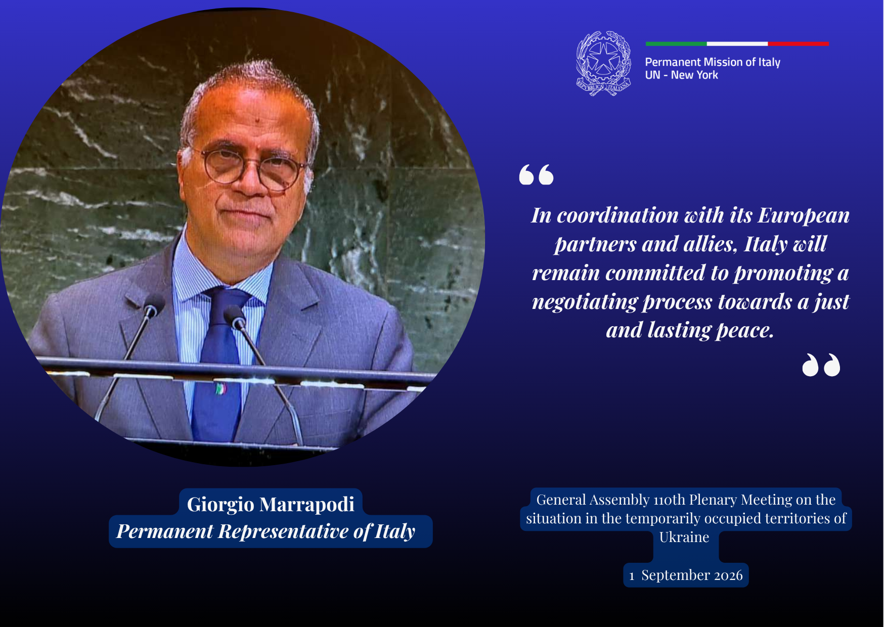 Giorgio Marrapodi Permanent Representative of Italy to the United Nations(8)